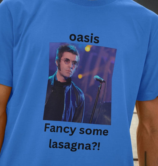 oasis Tshirt- fancy some lasagna quote